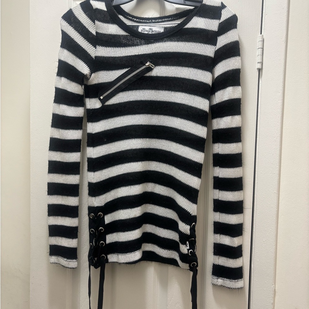 Striped Black and White Sweater